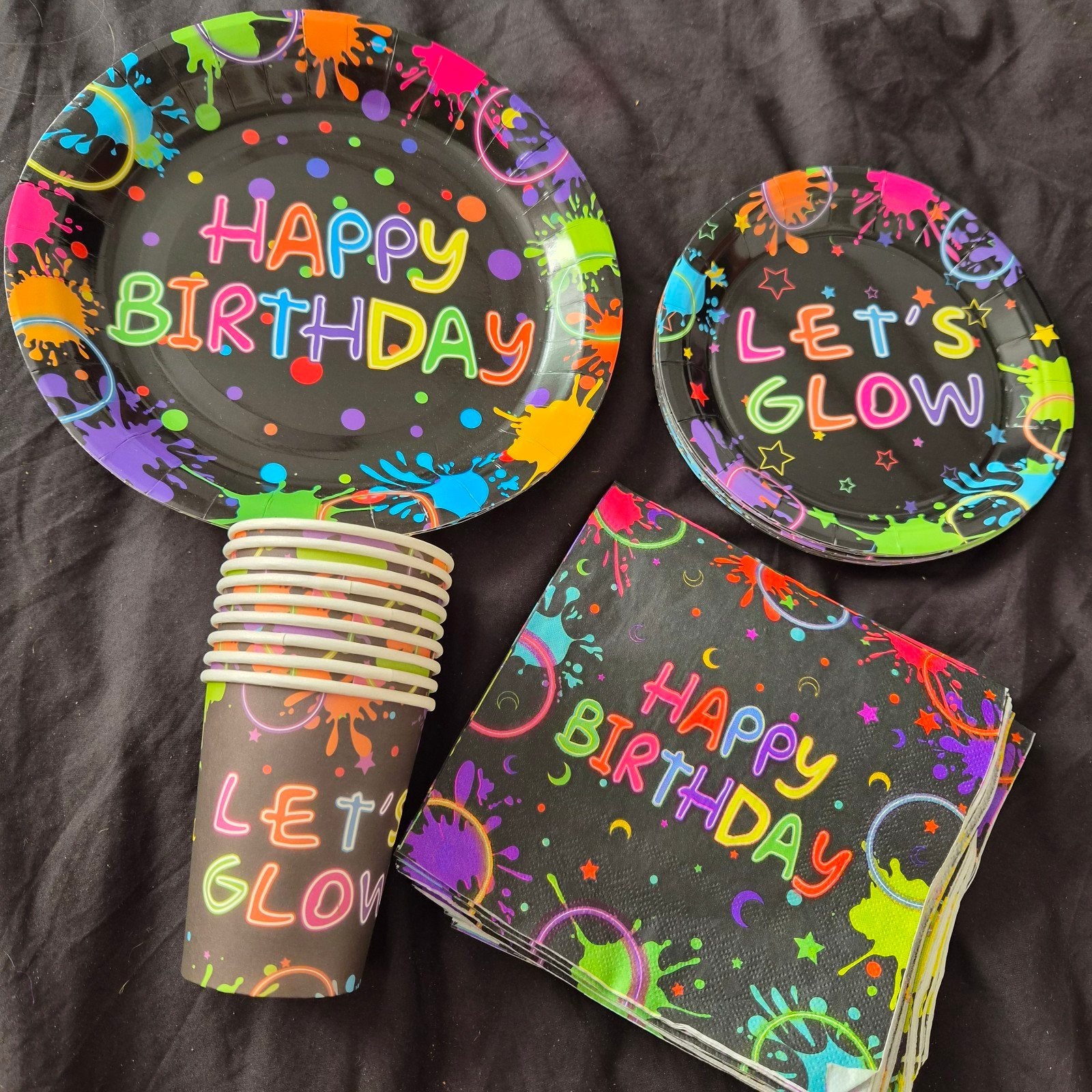 glow in the dark feestje, Ophalen, Zo goed als nieuw, Versiering, Verjaardag