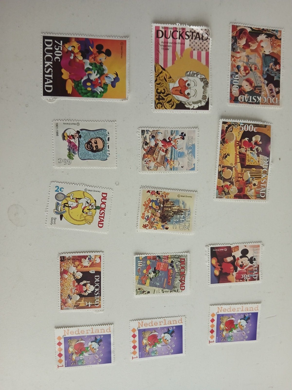 Verzameling Disney en Duckstad postzegels, Ophalen of Verzenden, Overige figuren, Overige typen