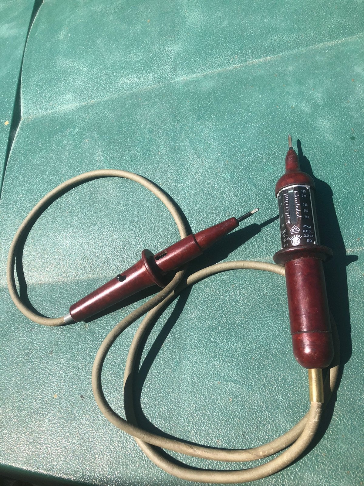 Spanningsmeter jaren 50/60 Benning Duspol, Ophalen of Verzenden