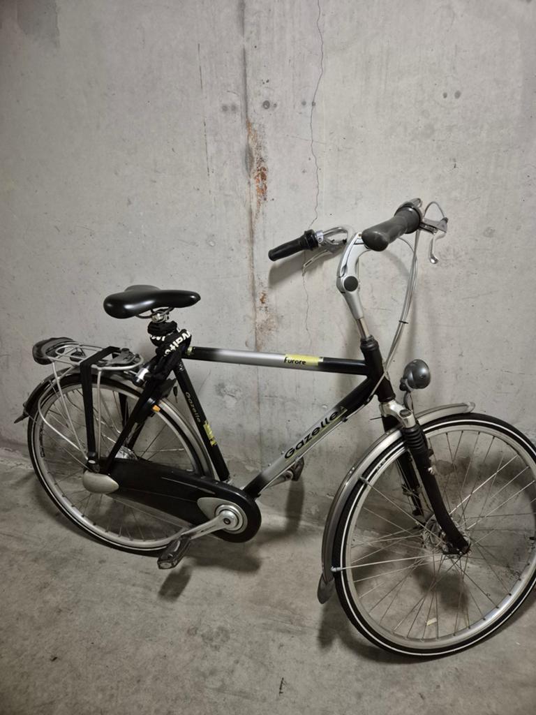 Gazelle Furore herenfiets - Degelijke stadsfiets, Ophalen, Gebruikt, Velgrem, Versnellingen