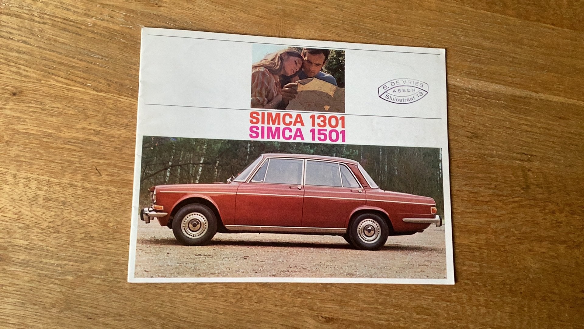Simca 1301 1501 brochure folder, Ophalen of Verzenden, Zo goed als nieuw, Overige merken