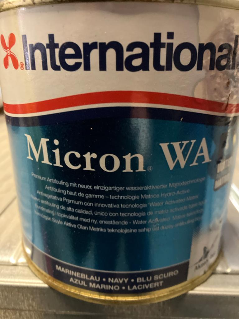 International Micron WA Antifouling Marine Blauw 750 ml, Ophalen, Zo goed als nieuw
