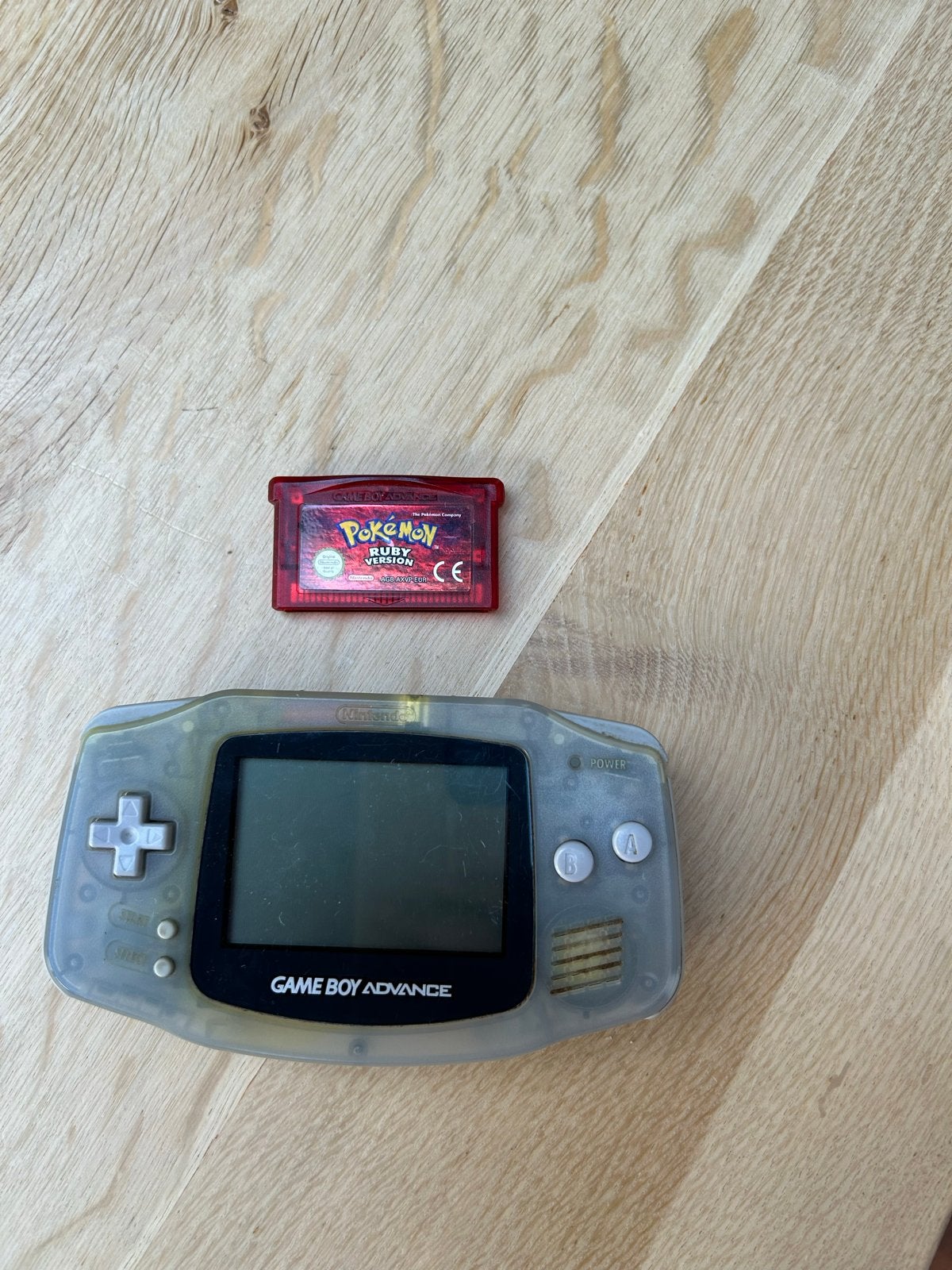 Game Boy Advance met Pokémon Ruby Version, Gebruikt, 1 speler, Ophalen of Verzenden, Role Playing Game (Rpg)