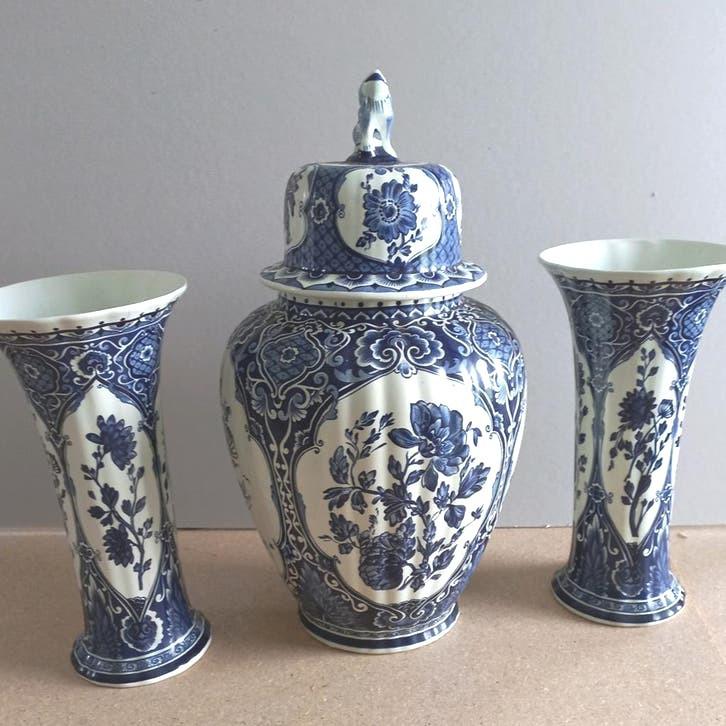Zeer net Delfts blauw kaststel, Ophalen of Verzenden