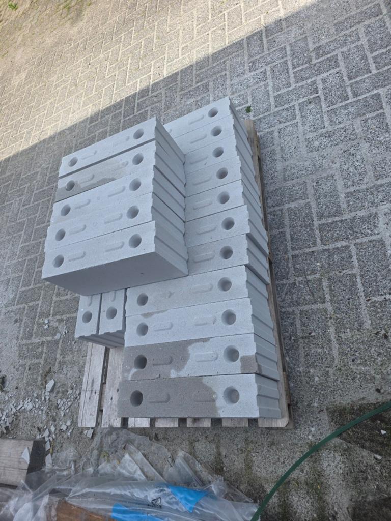 20 Kalkzandsteen lijmblokken 438x200 inclusief 3 zakken lijm, Ophalen of Verzenden, Nieuw, Kalkzandstenen