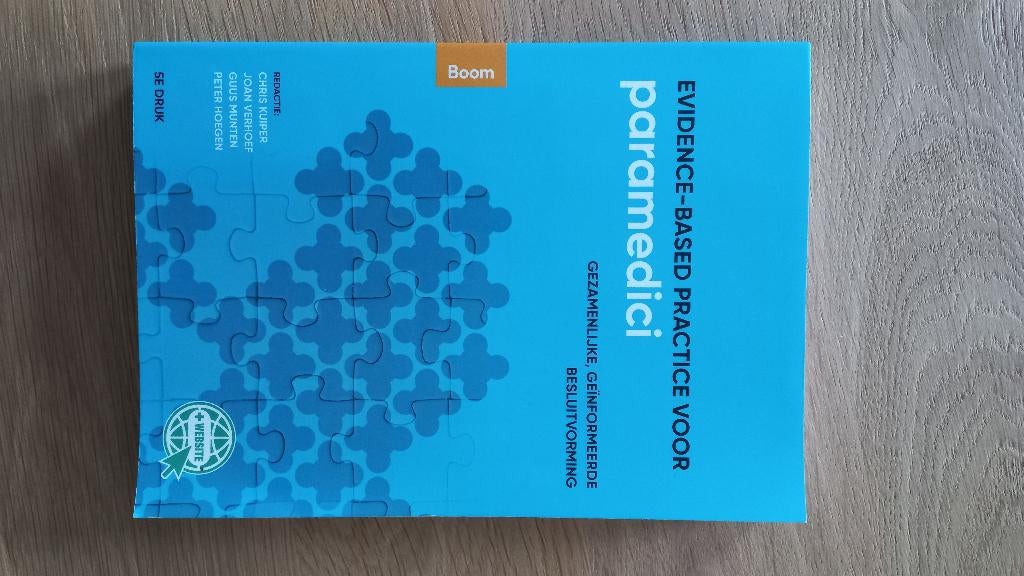 Evidence-based practice voor paramedici, Boeken, Ophalen of Verzenden, Alpha, Zo goed als nieuw, HBO