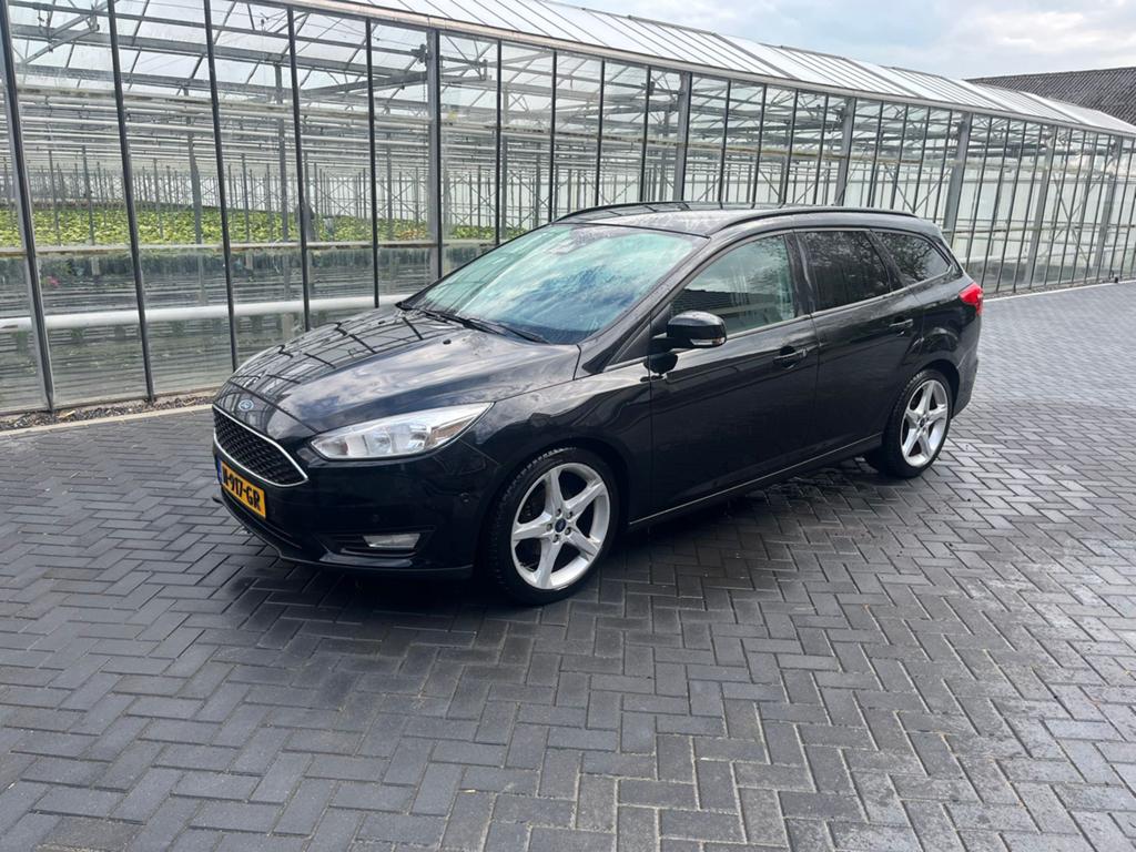 Ford Focus 1.0 Ecoboost 125pk 2015 Zwart, Auto's, 125 pk, Zwart, Handgeschakeld, 1216 kg