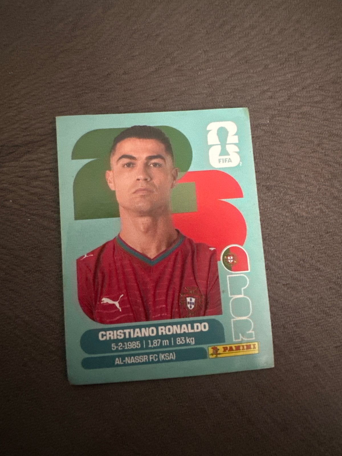 Cristiano Ronaldo Panini FIFA World Cup 2026 Sticker, Ophalen of Verzenden, Nieuw, Sport