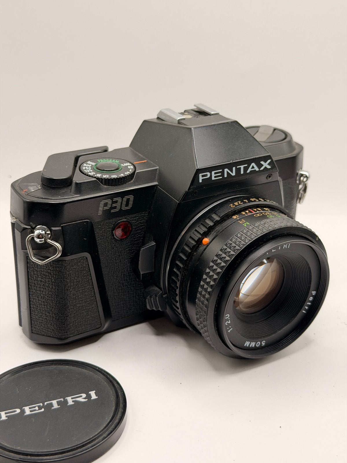 Pentax P30 + petri 50mm 1:2.0, Audio, Tv en Foto, Ophalen of Verzenden, Gebruikt, Spiegelreflex, Pentax