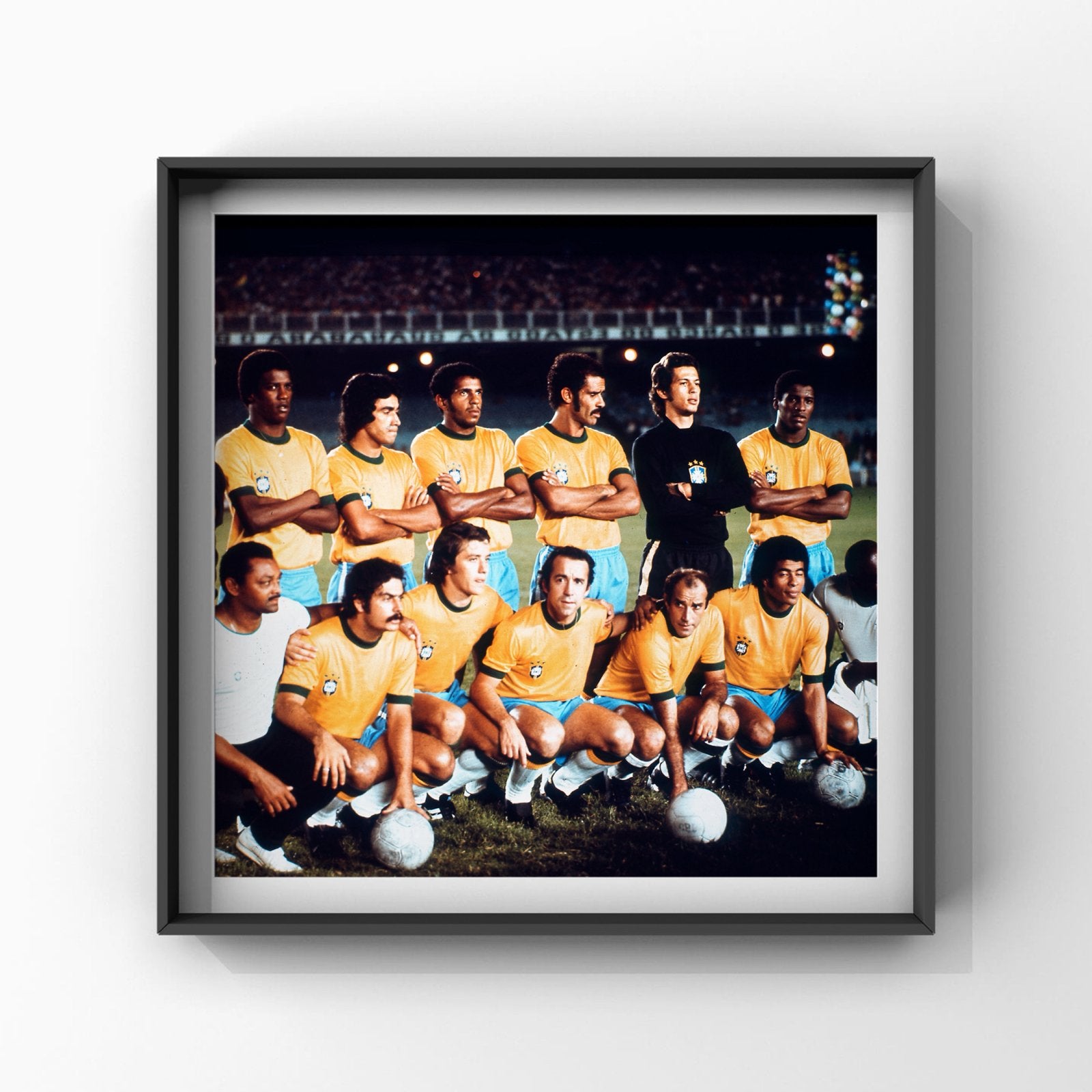 1x duitsland wk 1974 fin art Brazilie rivellino, paulo cesar, Ophalen, 1960 tot 1980, Zo goed als nieuw, Overige onderwerpen