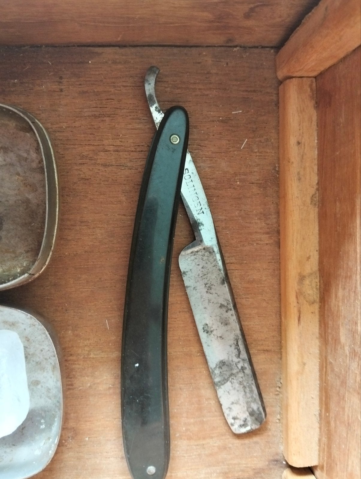 Vintage Solingen Scheermes - Antiek Open Scheermes, Ophalen of Verzenden