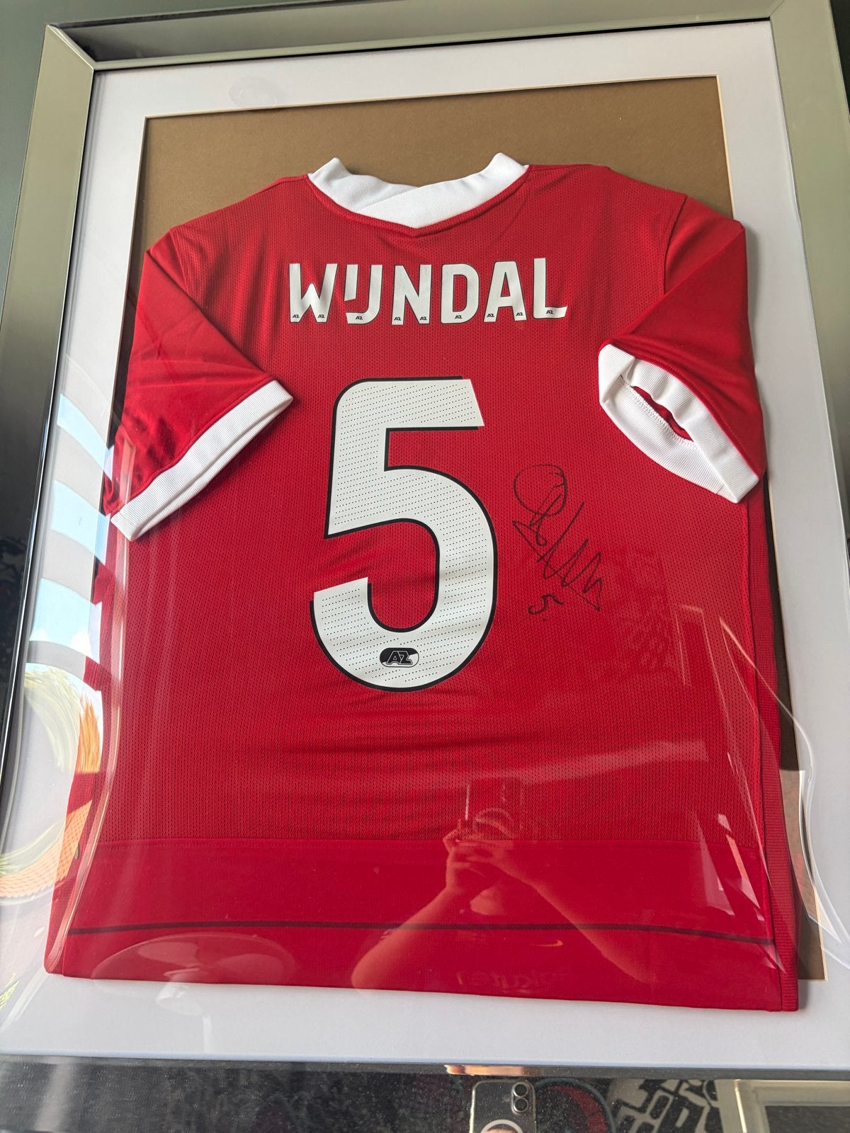 Gesigneerd AZ Shirt - Owen Wijndal, Ophalen of Verzenden, Zo goed als nieuw, AZ, Shirt