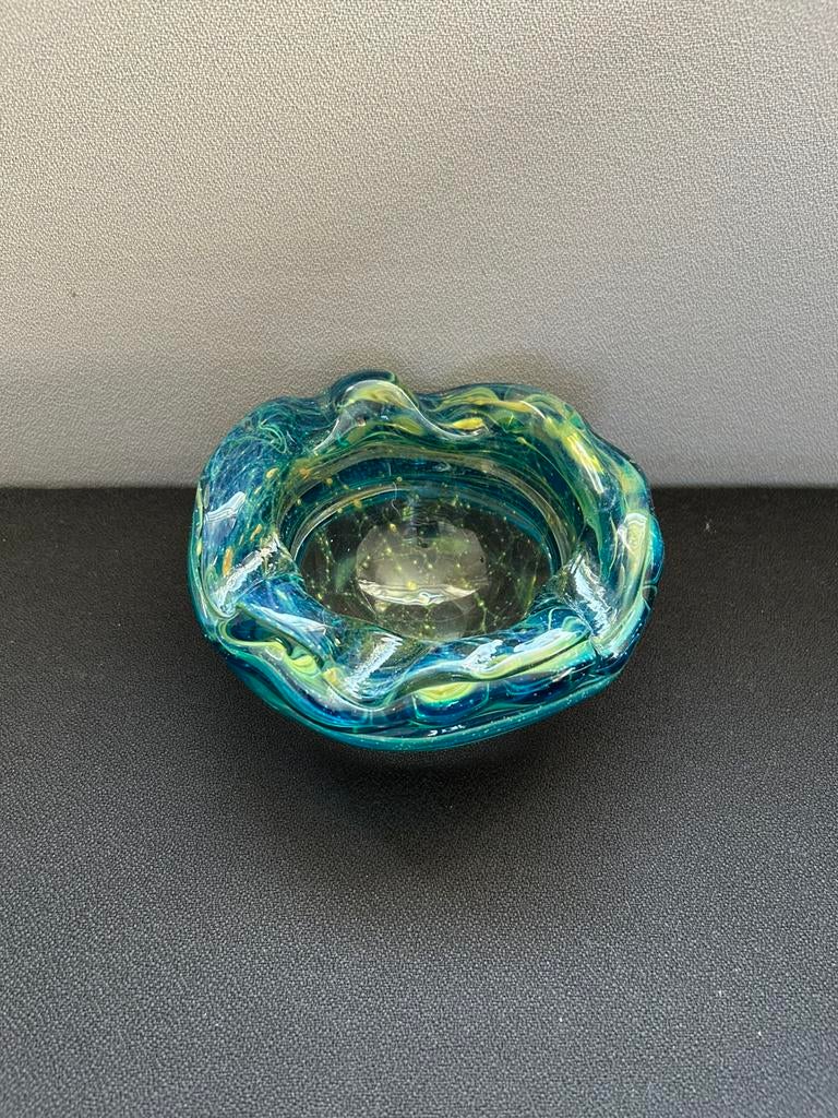 Vintage Mdina Malta glazen schaal, Antiek en Kunst, Antiek | Glas en Kristal, Ophalen of Verzenden