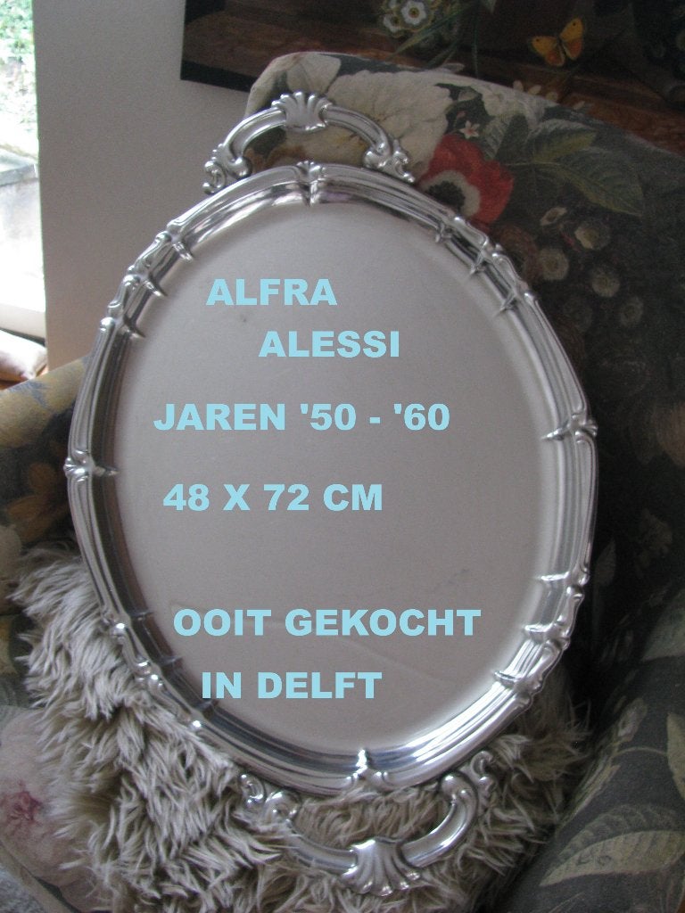 Alfra Alessi * schaal # dienblad * jaren '50-'60 * GROOT *, Ophalen of Verzenden