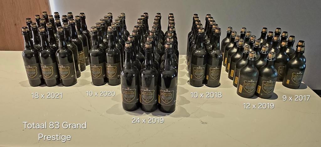 Grand Prestige Bier Collectie - Diverse Jaren (83 flessen), Verzamelen, Biermerken, Ophalen of Verzenden, Nieuw, Overige typen