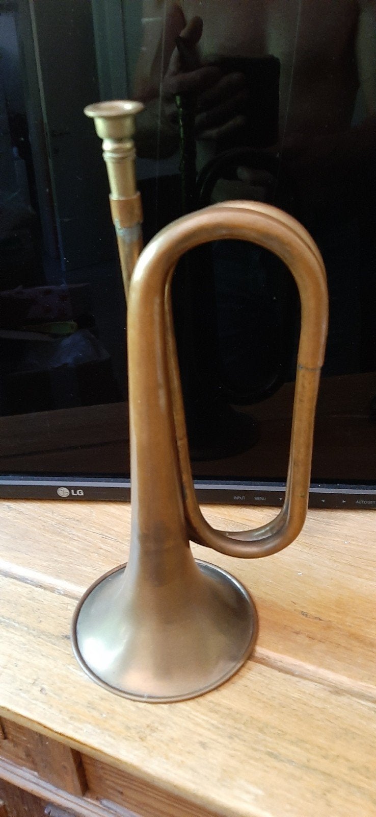 Vintage Koperen Trompet / Bugel, Ophalen of Verzenden, Gebruikt, Overige typen