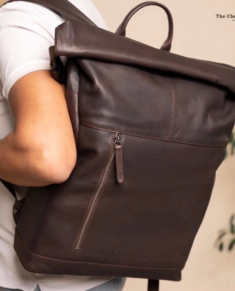 Chesterfield Leren Rugzak - al nieuw!, Ophalen of Verzenden, Zo goed als nieuw, Overige merken, 30 tot 45 cm