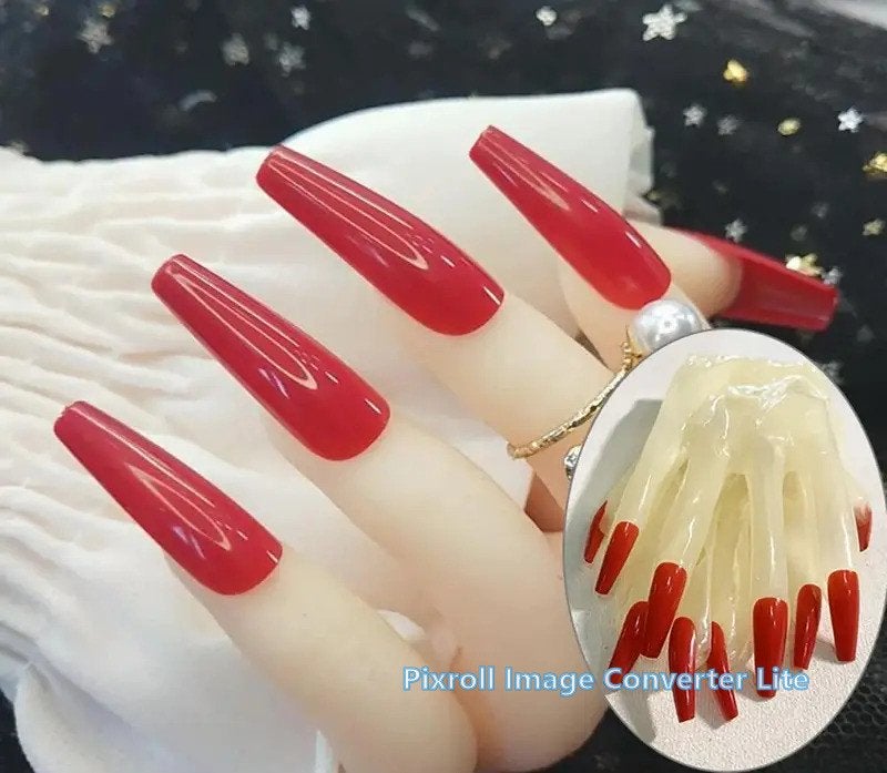 BD3 siliconen handschoenen met rode of zwarte lange nagels, Ophalen of Verzenden, Nieuw, Zwart, Handen en Nagels
