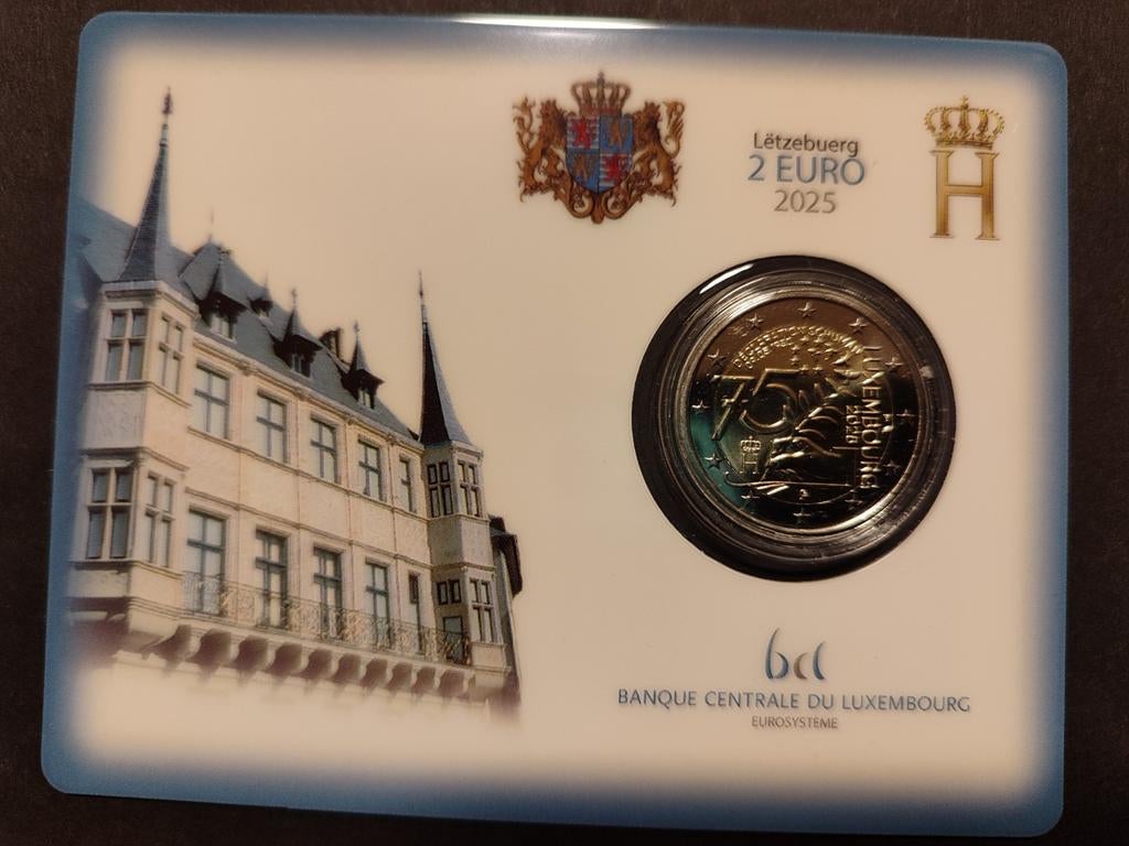 Luxemburg 2 euro 2025 BU Schuman Coincard, Ophalen of Verzenden, Luxemburg, 2 euro, Setje
