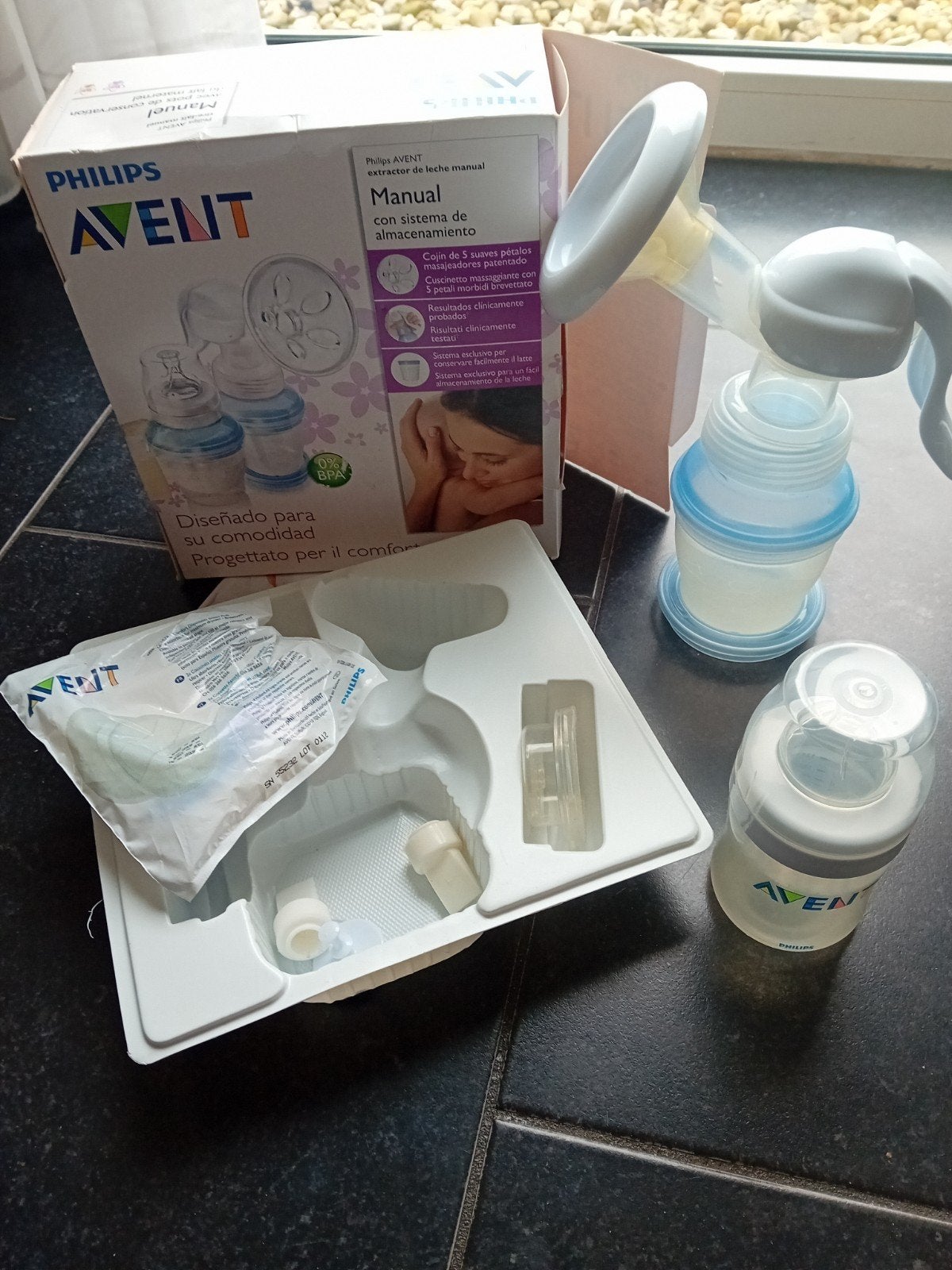 Kolf met flessen, Ophalen, Zo goed als nieuw, Borstkolf, Philips Avent