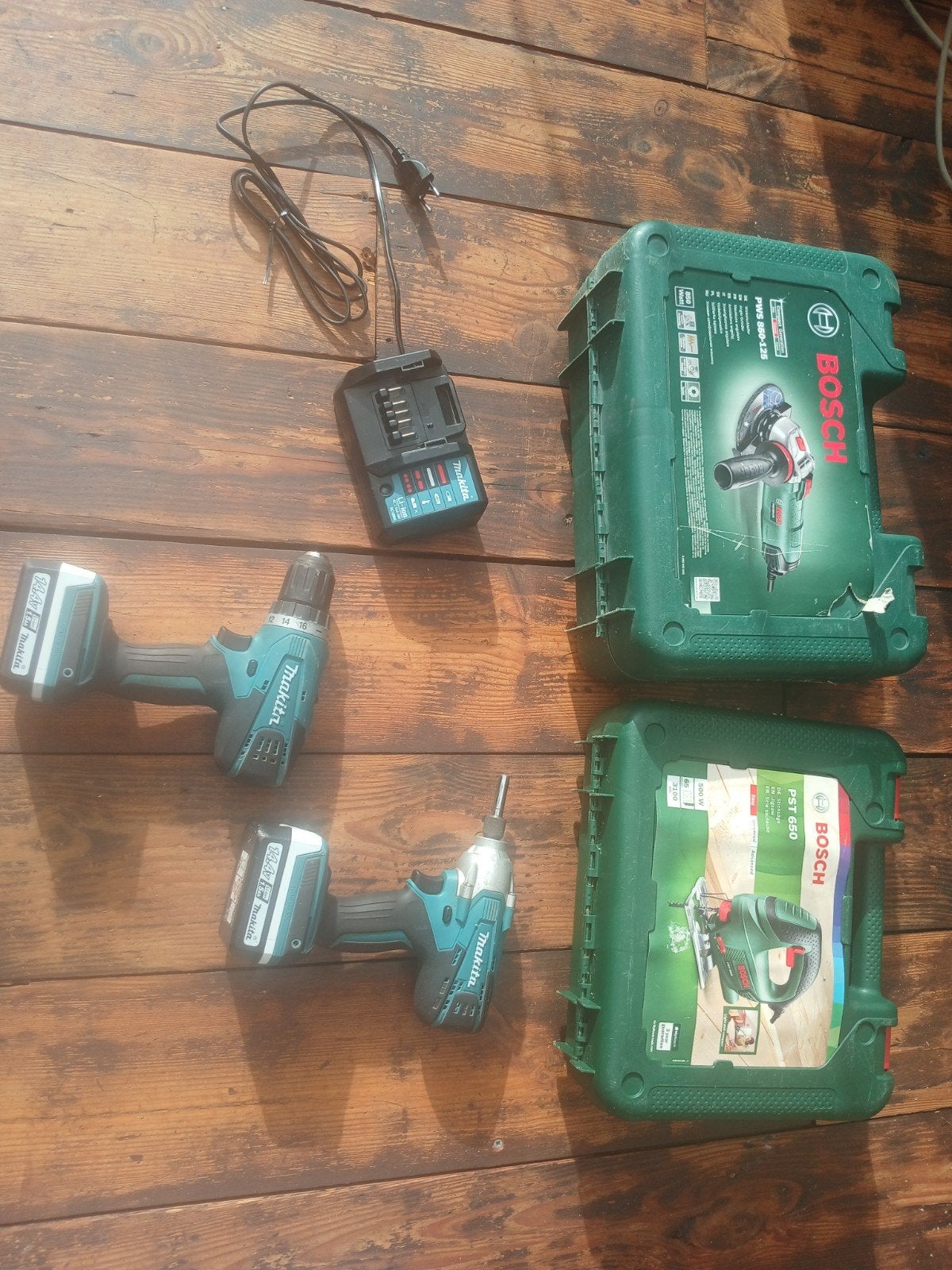 Diverse gereedschap: Bosch en Makita set, Ophalen, Zo goed als nieuw