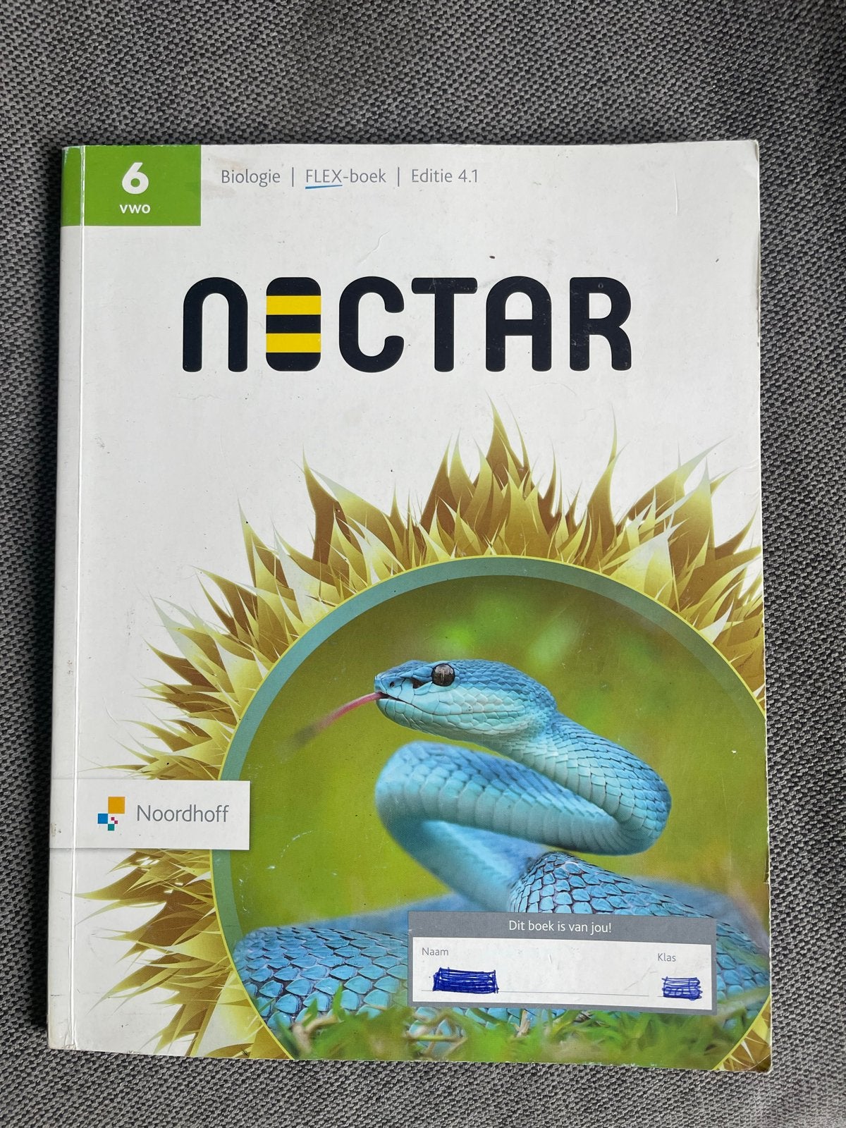 Nectar Biologie FLEX-boek 6 VWO Editie 4.1, Ophalen of Verzenden, Gelezen, VWO, Biologie