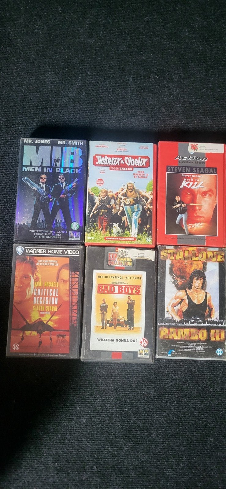 Grote partij VHS banden - Actie, Thriller, Komedie en meer, Cd's en Dvd's, VHS | Film, Ophalen, Gebruikt, Actie en Avontuur, VHS