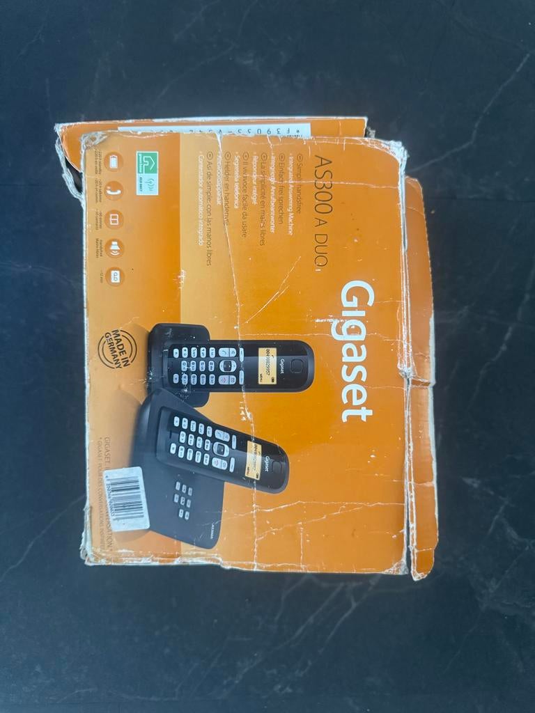 Gigaset AS300 A DUO DECT telefoon met antwoordapparaat, Telecommunicatie, Vaste telefoons | Handsets en Draadloos, Gebruikt, 2 handsets