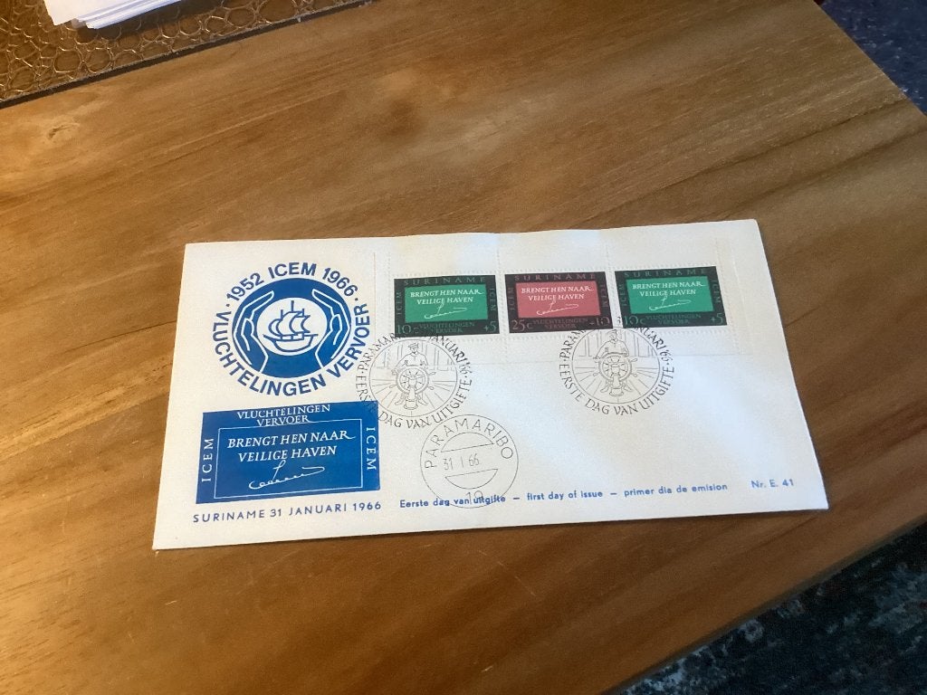 No3550 Suriname E42 anders Nederland jaargangen fdc 1963, Verzenden, Onbeschreven, Rest van de wereld