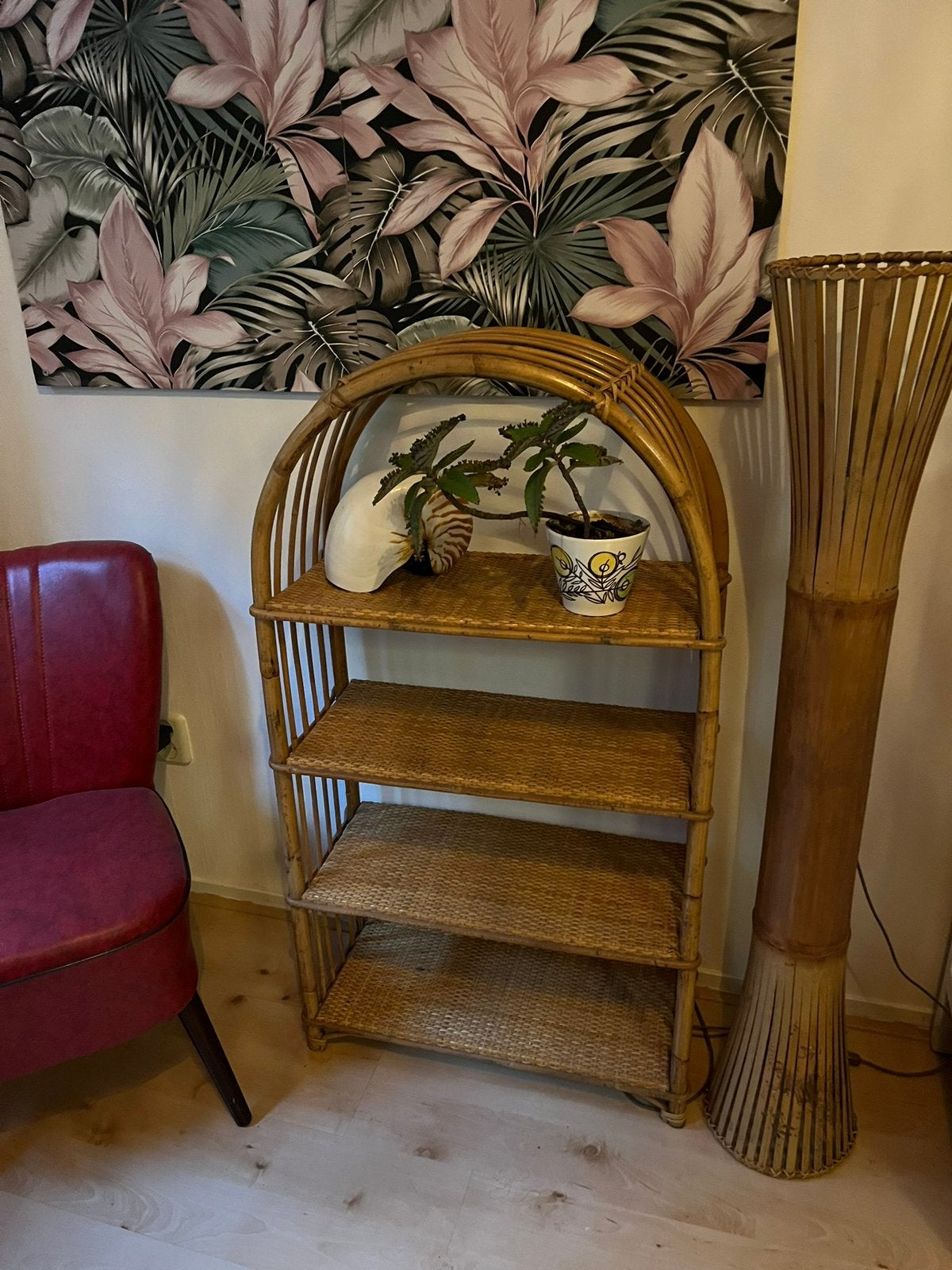 Vintage bamboe kast tiki, Ophalen, Huis en Inrichting