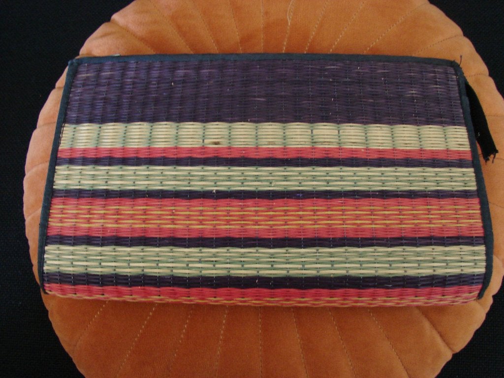 Vintage oosterse clutch geweven dunne bamboe stengels., Ophalen of Verzenden, Nieuw, Overige kleuren, Overige typen