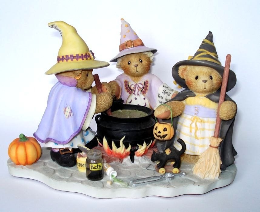 Cherished Teddies Heksenkring, Verzamelen, Ophalen of Verzenden, Zo goed als nieuw, Beeldje, Cherished Teddies