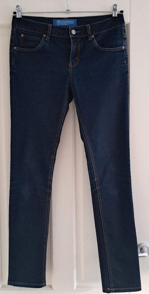 Adidas stretch jeans donker blauw slim fit mt 28 S nr 44692, ., Ophalen of Verzenden, Zo goed als nieuw, W28 - W29 (confectie 36)