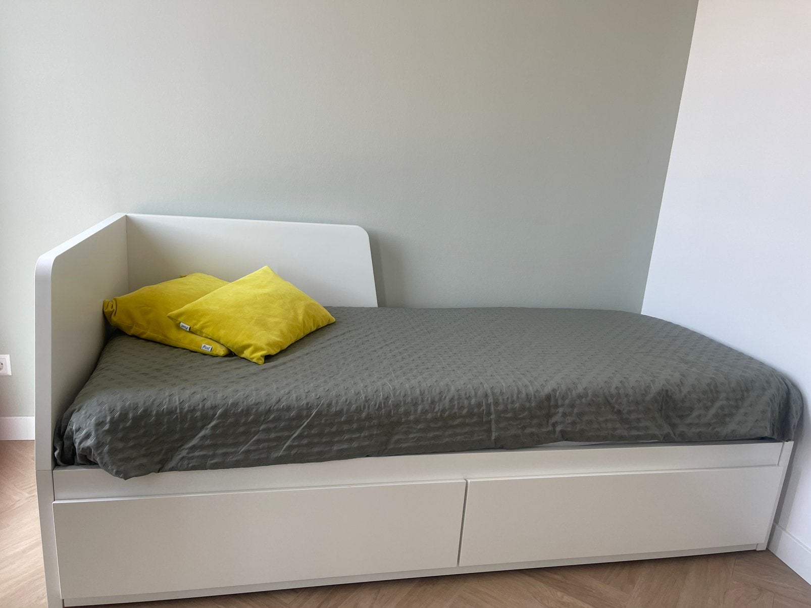 Ikea Flekke Bedbank, Ophalen, Gebruikt, Wit, Tweepersoons