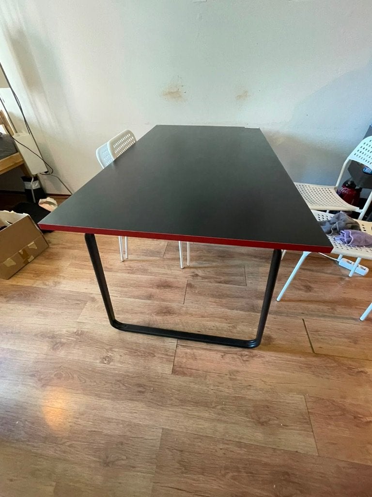 Black Large Desk, Ophalen, Hout, Zo goed als nieuw, Modern