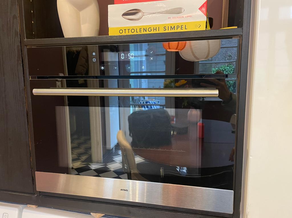 Atag Combi-oven met Magnetron en Grill, Ophalen, 45 tot 50 cm, Gebruikt, 60 cm of meer