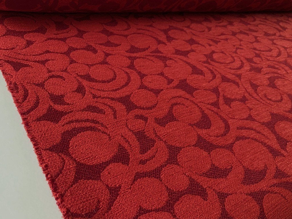 SALE: Maharam Brunschwig Volute Damask meubelstof; 21 meter, Hobby en Vrije tijd, 120 cm of meer, Ophalen of Verzenden, Katoen
