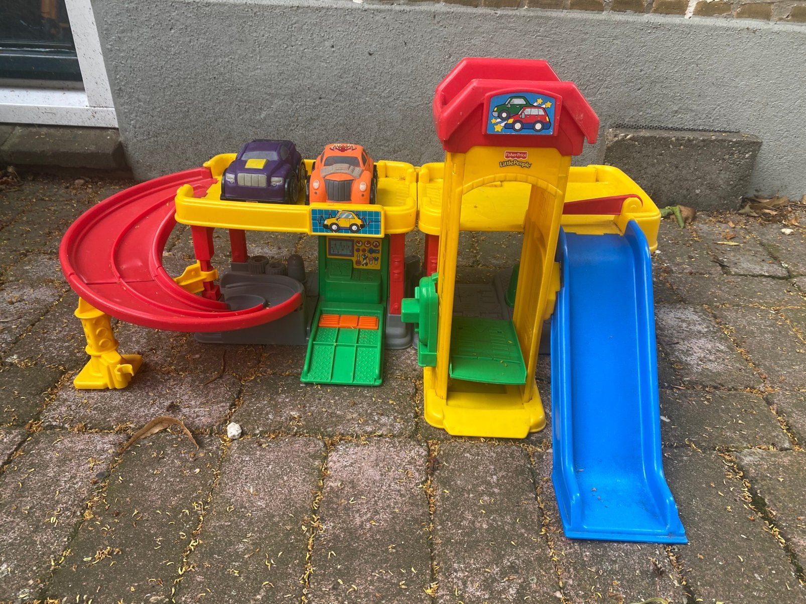 Garage Fisher Price little people, Kinderen en Baby's, Speelgoed | Fisher-Price, Ophalen, Gebruikt, Speelset