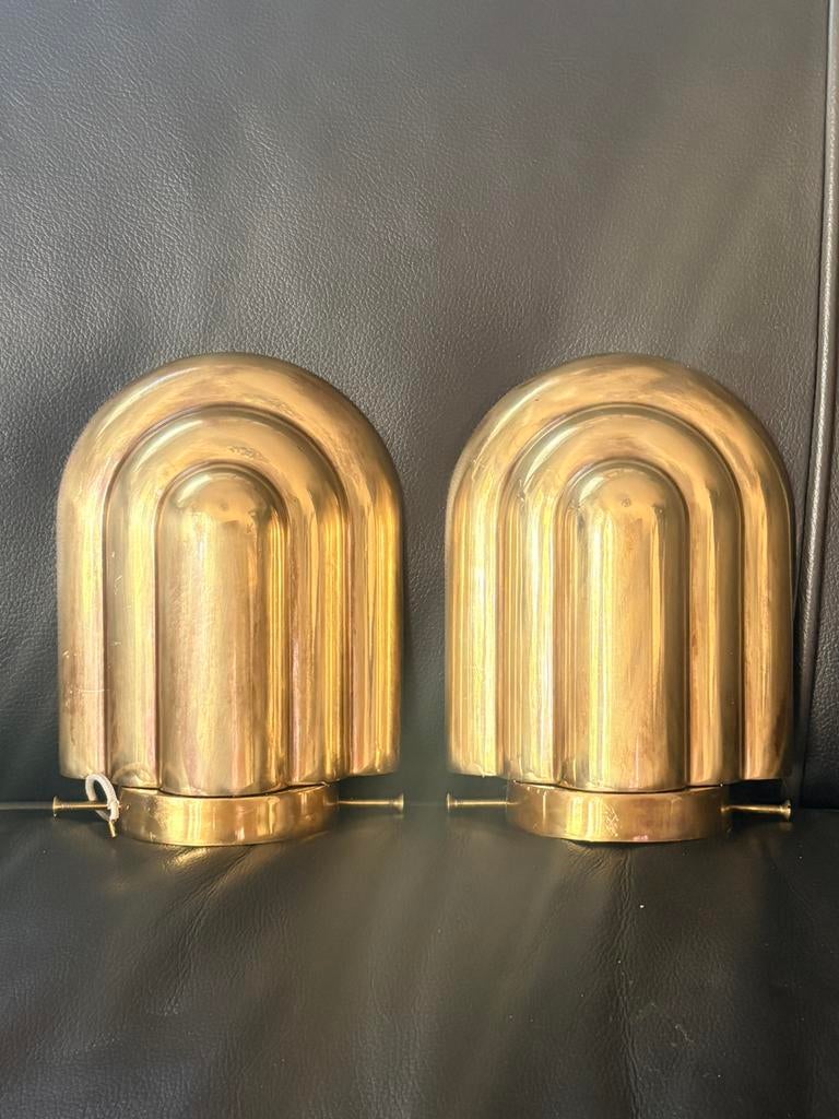 4 vintage art deco, bauhaus wandlampen., Huis en Inrichting, Lampen | Wandlampen, Ophalen of Verzenden, Zo goed als nieuw