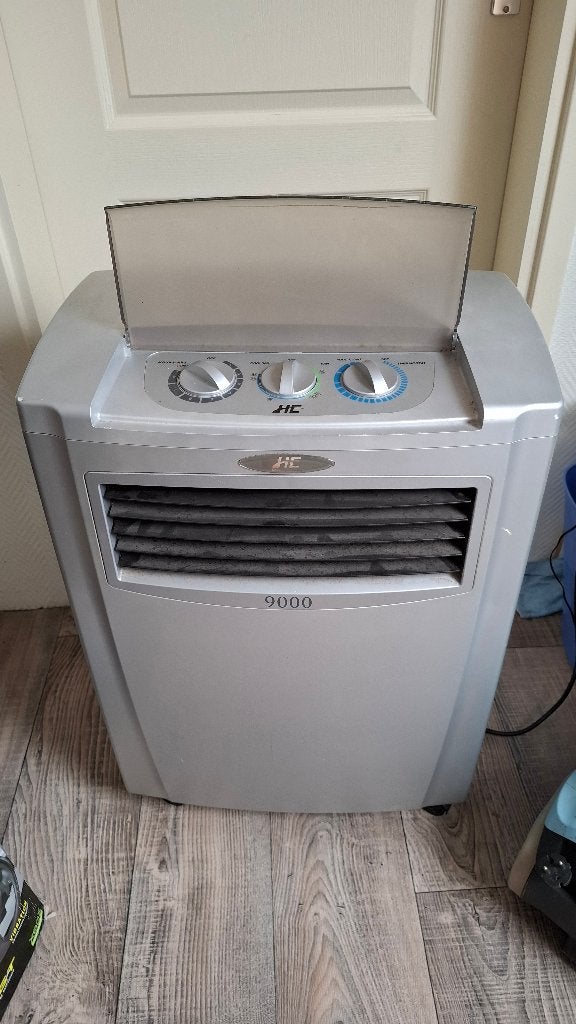 mobiele airco, Ophalen, Gebruikt