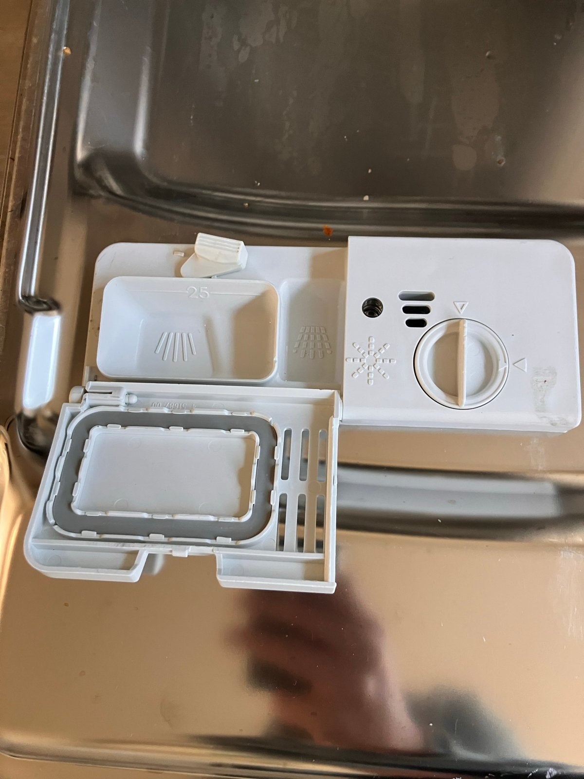 Whirlpool ADP750IX vaatwasser 45 cm RVS – defect/onderdelen, Ophalen of Verzenden, Energieklasse A of zuiniger, Niet werkend, 85 tot 90 cm