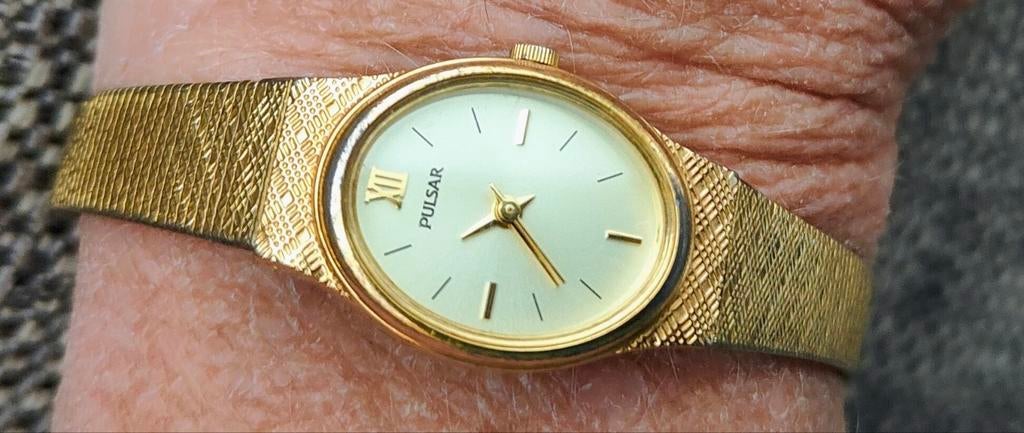 Mooi Doublé horloge te koop, Ophalen of Verzenden