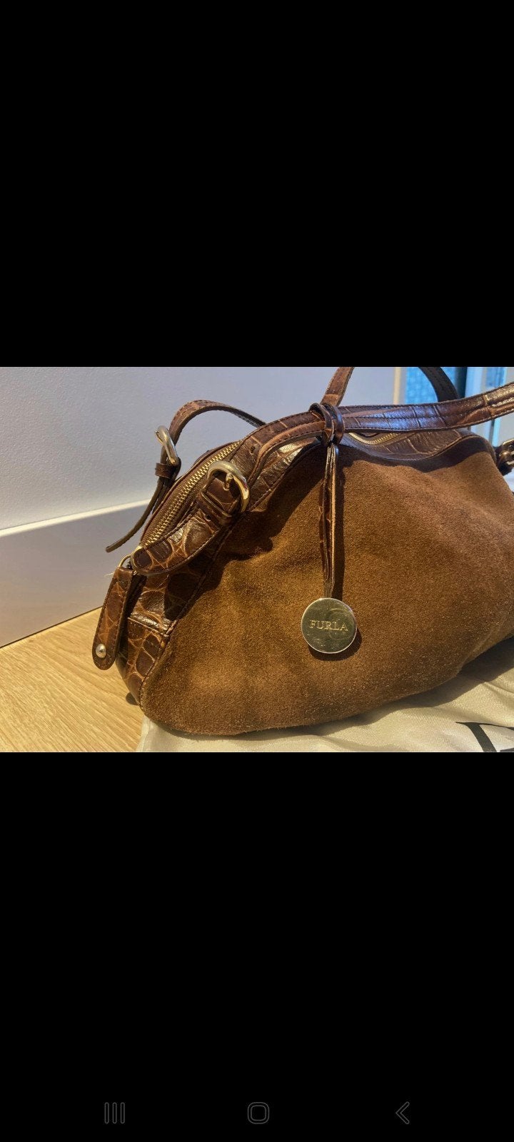 Furla tas, Ophalen of Verzenden, Zo goed als nieuw, Bruin, Schoudertasje
