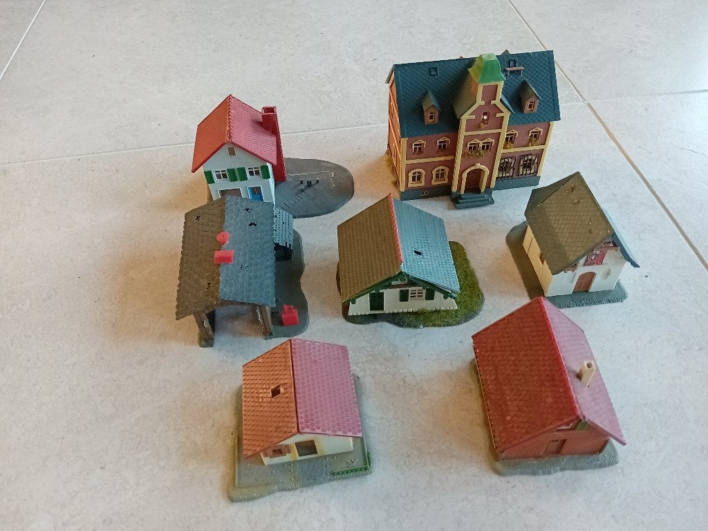 H0#541 ~ 7 bouwpakketten., Hobby en Vrije tijd, Modeltreinen | H0, Gebruikt, Gelijkstroom of Wisselstroom, Brug, Tunnel of Gebouw