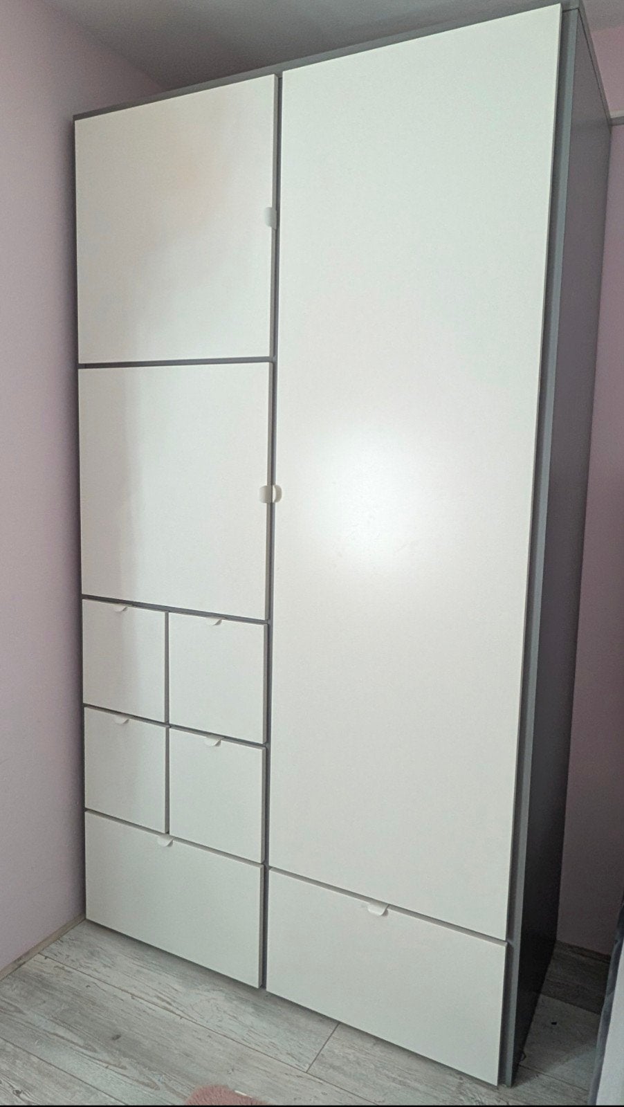 VISTHUS kledingkast (ikea) - Zo goed als nieuw, Ophalen, 100 tot 150 cm, 200 cm of meer, 50 tot 75 cm