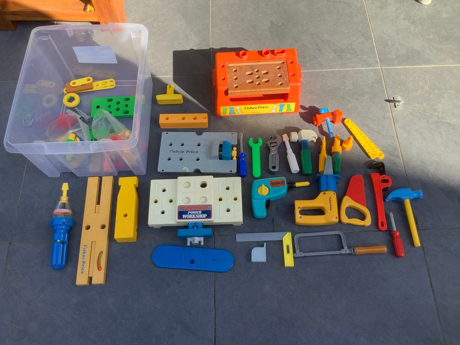 Grote Fisher-Price Power Workshop Speelset met Gereedschap, Ophalen of Verzenden, Gebruikt, Speelset