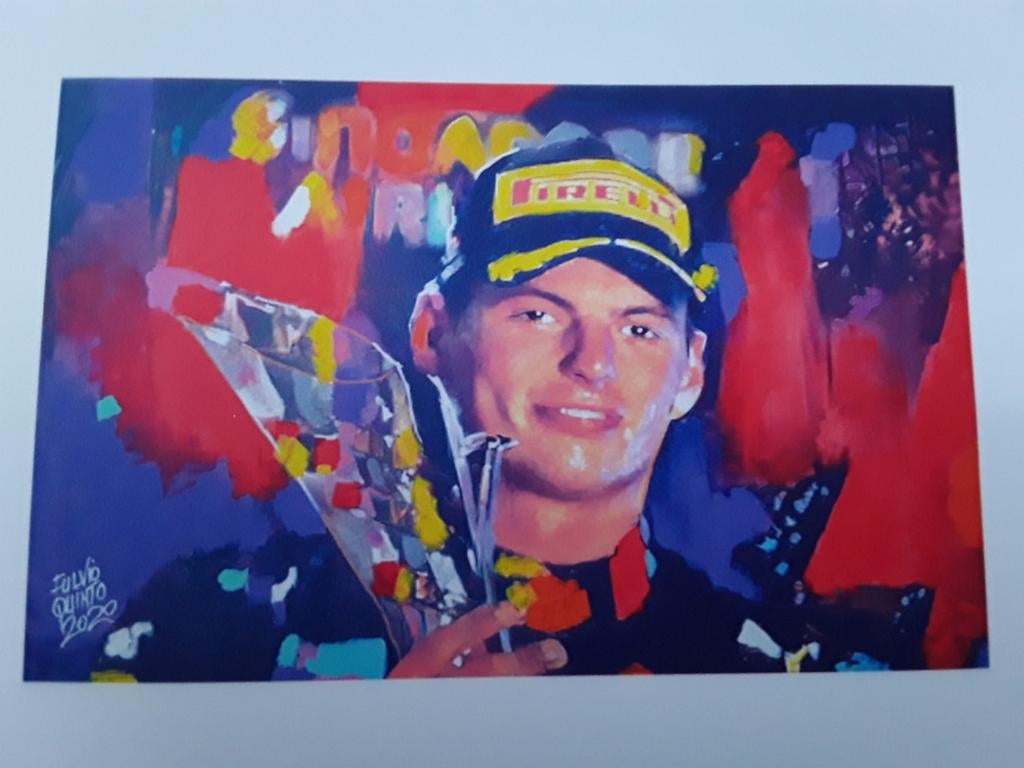 Schilderij Max Verstappen F1, Ophalen of Verzenden