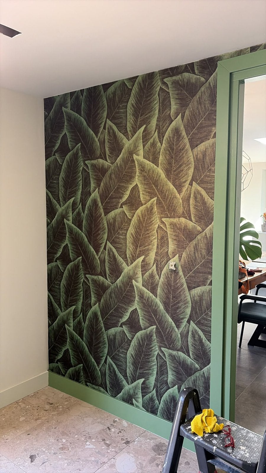 Arte behang - bird of paradise groen, Ophalen, Bladeren, Arte, 25 tot 50 m²
