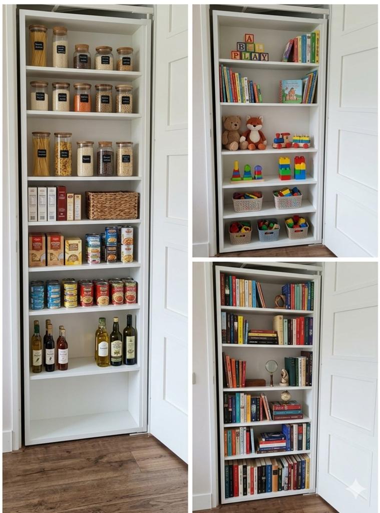 Unieke Draaibare Boekenkast / Kast voor Trapkast (Geheime De, Ophalen, Met plank(en), Gebruikt, 50 tot 100 cm