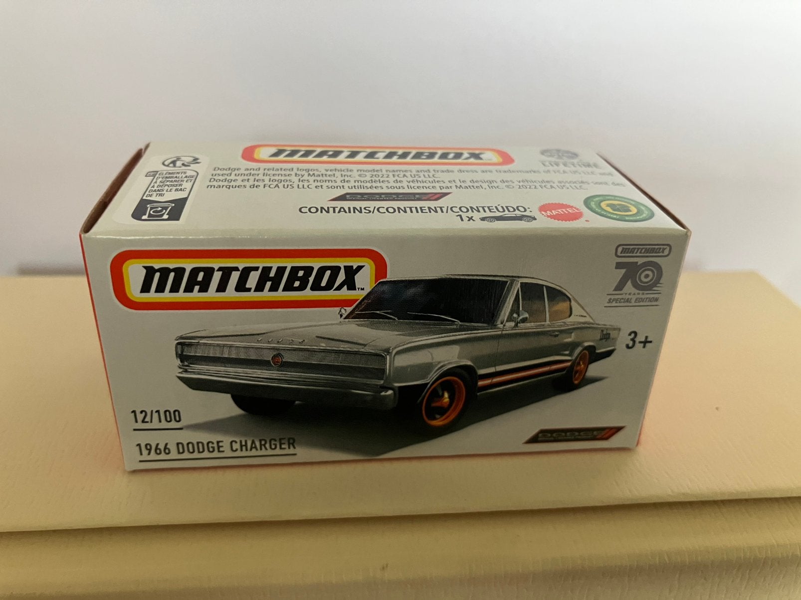 Matchbox 1966 Dodge Charger, Ophalen of Verzenden, Nieuw